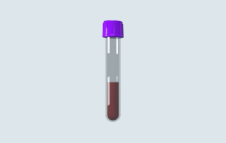 Health Check blood sample illustration.